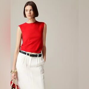 Vintage Red Sleeveless Top